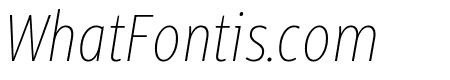 Alto ExtraCondensed Thin Italic