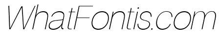 Finis Text Hairline Italic