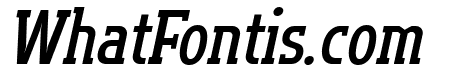 Flatory Slab SemiBold Condensed Italic