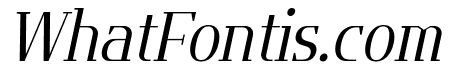 Flatory Serif Light SemiCondensed Italic