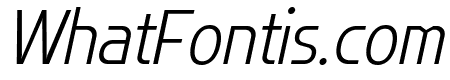Flatory Sans ExtraLight SemiCondensed Italic