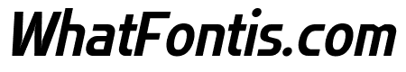 Flatory Sans Bold SemiCondensed Italic