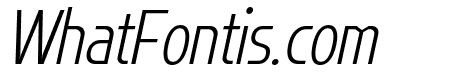 Flatory Sans ExtraLight Condensed Italic