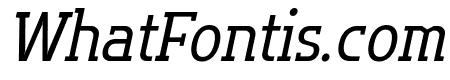 Flatory Slab Light SemiCondensed Italic