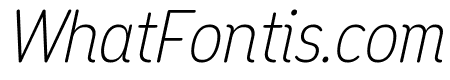 Opun Mai ExtraLight SemiCondensed Italic