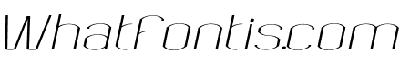 Bokeseni ExtraLight Expanded Italic