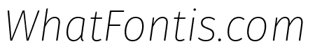 FiraGO Ultra Light Italic