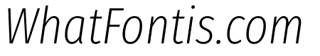 Fira Sans Compressed Extra Light Italic