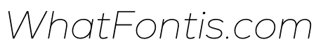 Nexa Thin Italic