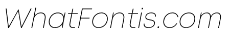 Mont Extra Light Italic