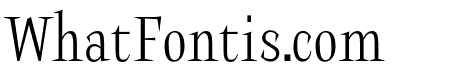 Halibut Serif Condensed
