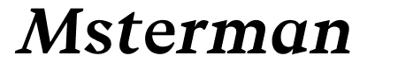 Beirut Text Semibold Italic