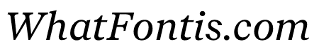 Recife Text Regular Italic