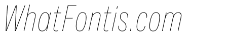 Spezia Condensed Thin Italic