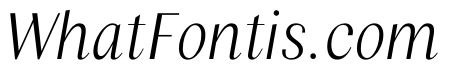 Columbia Sans Display ExtraLight Italic