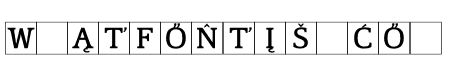 TFCrossword Solution Serif