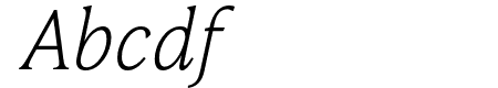 IvyPresto Text Thin Italic