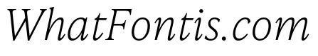 IvyPresto Text Thin Italic
