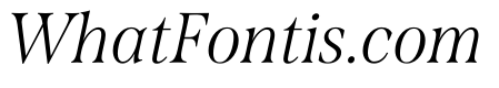 Span Condensed Light Italic