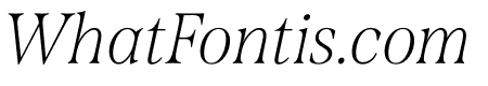 Span Condensed Thin Italic