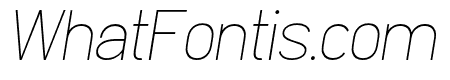 Clarity Nuvo Thin Italic