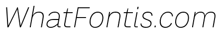 CA SaygonText Thin Italic