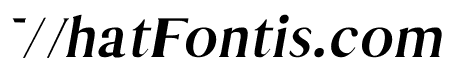 Thomas Mag Bold Italic