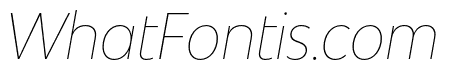 Bw Modelica SS01 Hairline Condensed Italic