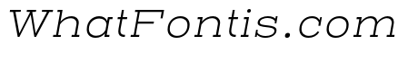 Henderson Slab ExtraLight Italic