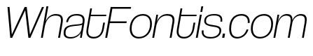Coolvetica ExtraLight Italic