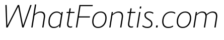 RealistWide Light Italic