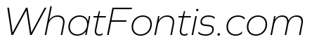 Graphie ExtraLight Italic