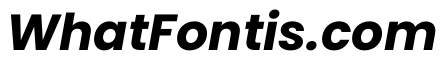 Poppins Bold Italic