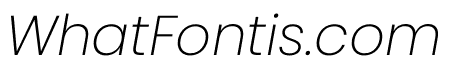 Poppins ExtraLight Italic