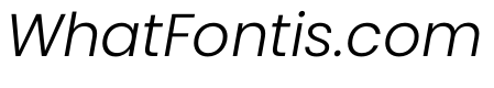 Poppins Light Italic
