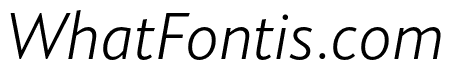 Joanna Sans Nova Light Italic