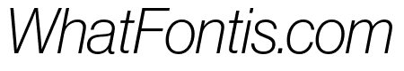 Neue Haas Grotesk Display Pro 36 Extra Light Italic