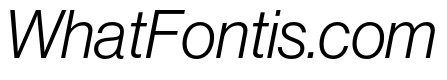 Neue Haas Grotesk Display Pro 46 Light Italic