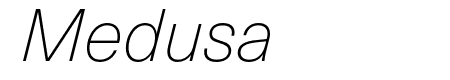 Neue Haas Unica W1G Thin Italic