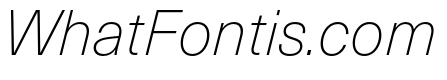 Neue Haas Unica W1G Thin Italic