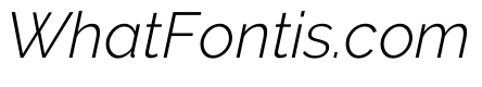 Raleway Light Italic