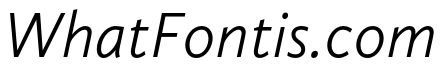 Calluna Sans Light Italic