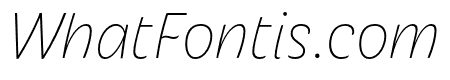 Iskra Thin Italic
