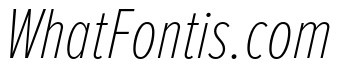 Proxima Nova Extra Condensed Thin Italic