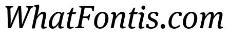 Meta Serif Pro Book Italic