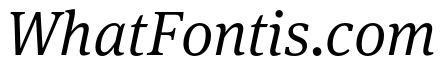 Meta Serif Pro Light Italic