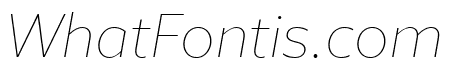 Azo Sans Thin Italic