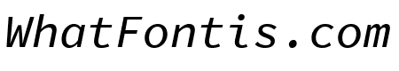 Source Code Pro Medium Italic