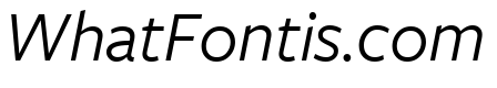 FreightSansCndPro Book Italic