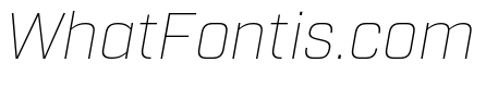 Industry Thin Italic